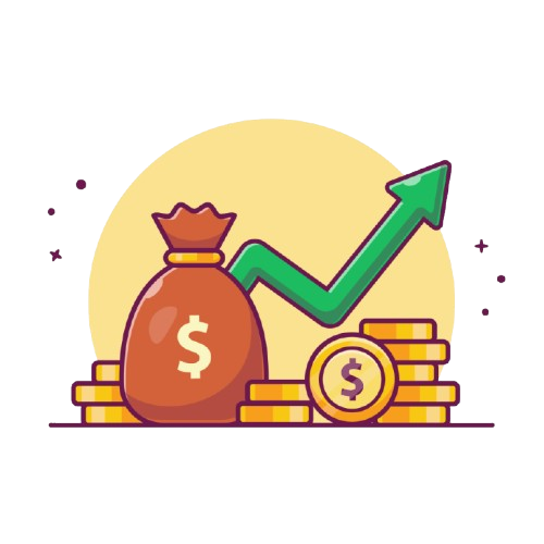 Ilustración de ahorro y crecimiento financiero